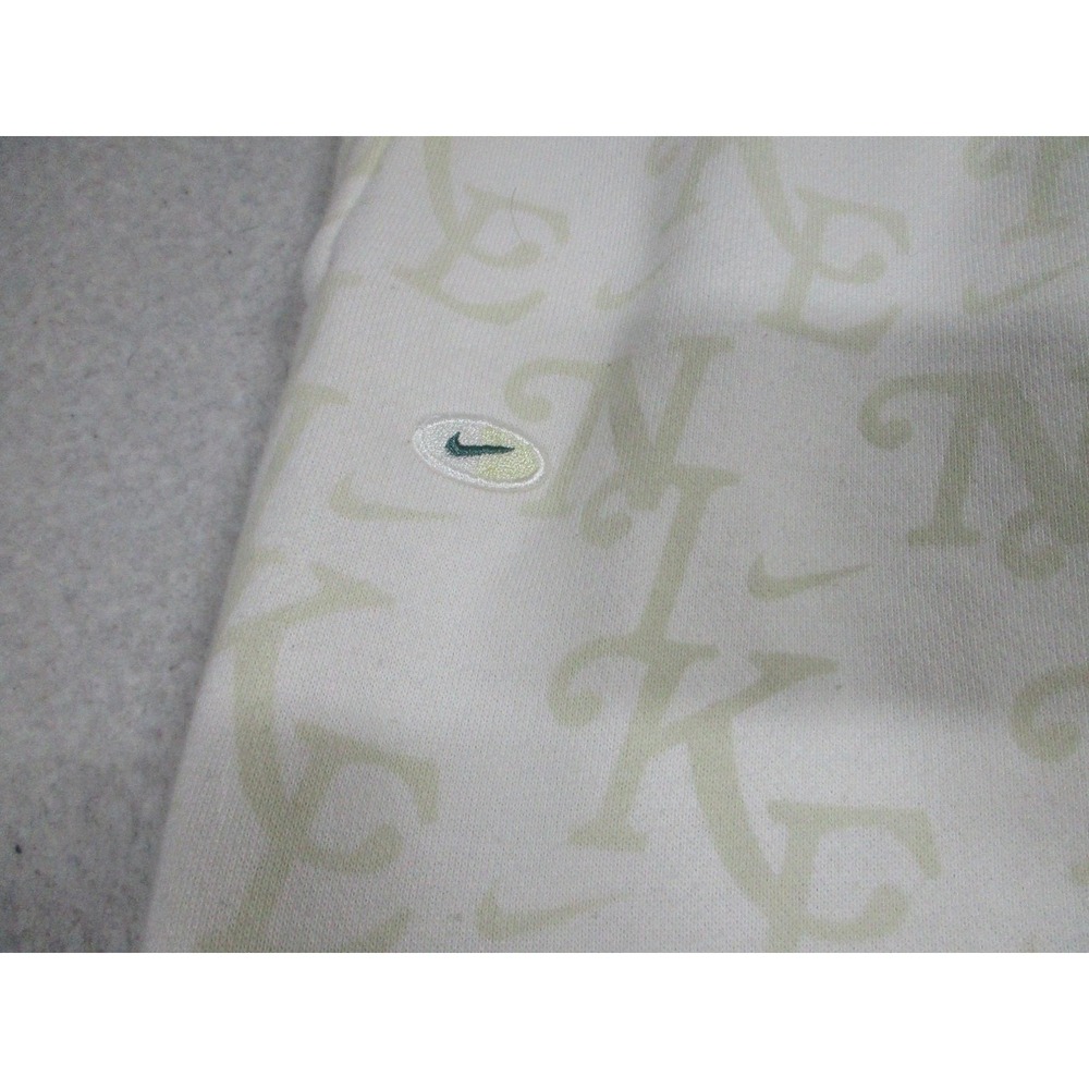 Nike Pants Mens Medium White Fleece Joggers Sweatpants‎ Monogram FZ2231-133 - Picture 2 of 11